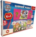 Puzzle s prekvapením PAW PATROL 4v1 TREFL 91901