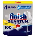 Finish Quantum All in One tablety Kapsule do umývačky riadu Citrón 100 ks