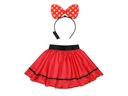 OUTFIT MINNIE MOUSE, ČERVENÁ SUKŇA