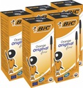 BIC Orange Black Guľôčkové pero Sada 100 ks 0,8 mm