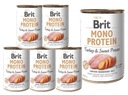 BRIT Mono Protein Turkey & Sweet Potato mokré krmivo Morka a sladké zemiaky 6x400g