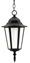 Závesná záhradná lampa LIGURIA E27 Čierna retiazka