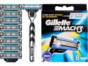 GILLETTE MACH 3 ČEPEĽOVÉ NÁPLNKY NOŽE DO PAUČEK x8