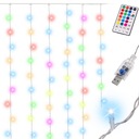 LED SVETLÁ DEKORÁCIA ZÁCLONY 3X3M 200LED USB DIAĽK