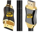 Kábel HDMI 2.1 4k 120 Hz 8K ARC HDR FHD zlatý VÝKONNÝ