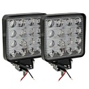 Sada 2 x Halogénová LED pracovná lampa 48W 12V 24V