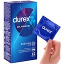 DUREX CLASSIC lubrikované, nasadené kondómy, 12 ks.