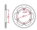 JR PREDAJ HLINÍKOVÉ ZADNÉ KOLEČKO T7075 (ERGAL) 820 48 (82048) HUSQVARN