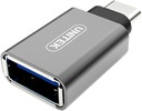 Unitek Y-A025CGY USB TypeC na USB adaptér, sivý