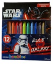 BAMBINO STAR WARS pastelky, HRUBÉ, 12 ks strúhadlo