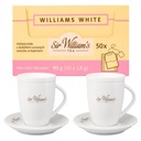 Sir William's White 50 x 1,8 g a 2 250 ml šálky s viečkami a podšálkami