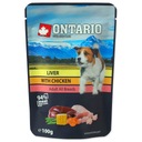 ONTARIO 10X100g KURACIE MÄSO S PEČEŇOU VO VÝVAR