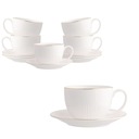 Porcelánové šálky set Altom Design Alessia Złota Linia 250 ml 6 ks