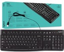 PLNÁ VEĽKOSŤ USB KÁBLOVÁ MEMBRÁNOVÁ KLÁVESNICA Logitech K120 US