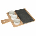 SNACK SET podnos + SLATE misky