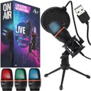 KONDENZOROVÝ MIKROFÓN USB POP FILTER STOJANOVÝ KÁBEL