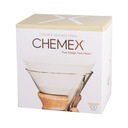 Okrúhle biele papierové filtre Chemex 100 ks.