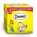 Dreamies Box Delications for Cat Mix s kuracím syrom a lososom 12x60 g