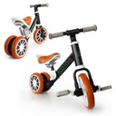 Bicykel, balančný bicykel, jazdecký bicykel s pedálmi, 2v1, čierne ECOTOYS