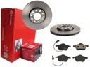 BREMBO PREDNÉ DISKY, DESTIČKY, VW PASSAT B5 B5FL