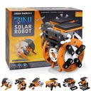 SÚPRAVA SOLÁRNEHO ROBOTA 7v1 POSTAVTE SI SI SI SI DIY oranžová