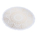 Guľatá plážová osuška Mandala Bohemia Yoga Bath Mat