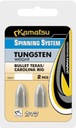 D - TUNGSTENOVÉ ZÁVAŽKY BULLET TEXAS/CAROLINA RIG 14g BAL 2KS 668000006