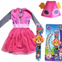 OUTFIT ŠATY PAW PATROL SKYE + HODINKY 122/128