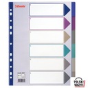 Esselte Maxi Dividers A4 PP Multicolor 6 kariet