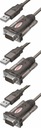 Unitek Y-105 USB - RS232 konvertorový adaptér 1,4m x3