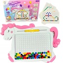 Magnetická tabuľa Montessori MagPad Unicorn pre deti, 75 prvkov