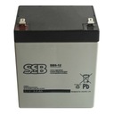 SSB SB 5-12 12V 5AH AGM BATÉRIA