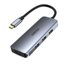 Choetech 7v1 multifunkčný USB Type C HUB - 3x USB