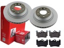 BREMBO ZADNÉ DISKY, DESTIČKY, AUDI Q7 4L, 358MM