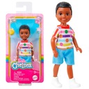 BARBIE CLUB CHELSEA MALÁ BÁBIKA ČIERNE VLASY BÁBIKA BOY BOY 13CM