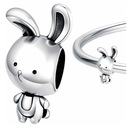 CHARMS prívesok korálky RABBIT, 925 SILVER