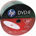 DVD-R HP 4,7 GB x16 Potlačiteľné pre tlač 50 ks