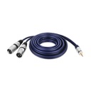 Jack kábel 3,5mm Zástrčka - 2x XLR Zástrčka VITALCO 1,0m