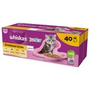 WHISKAS Hydinové hody Junior mokré krmivo pre mačky a mačiatka 40x85g