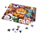 Puzzle + MENO + krabica GARFIELD A3 252 ks