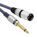 MIKROFÓNOVÝ KÁBEL XLR - JACK 6,3mm VITALCO MK34 5m