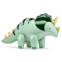 Fóliový balón Dinosaurus DINO Triceratops zelený stojaci 3D VEĽKÝ 93cm