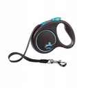 FLEXI Leash Black Design M páska 5m 25kg modrá