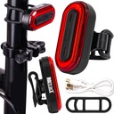 LED ZADNÁ BICYKLE LAMPA, 100LM BATÉRIA, USB