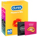 Durex PLEASURE MIX stimulačné kondómy 40 ks