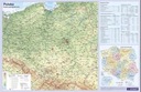 STOLNÁ PODLOŽKA FYZICKÁ MAPA POĽSKA, DEMART