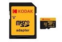 Pamäťová karta KODAK 32 GB microSD/HC SDHC/XC Full HD 3K 4K pre fotografie a videá