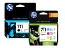 HP 711 DESIGNJET ATRAMENTY T525 T125 5ZY57A 5ZY59A