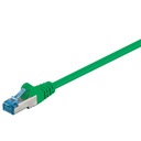 CAT 6A S/FTP LAN Patchcord kábel, zelený, 7,5 m