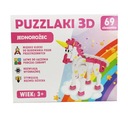 3D penové puzzle UNICORN PUZZLE 69 ks.